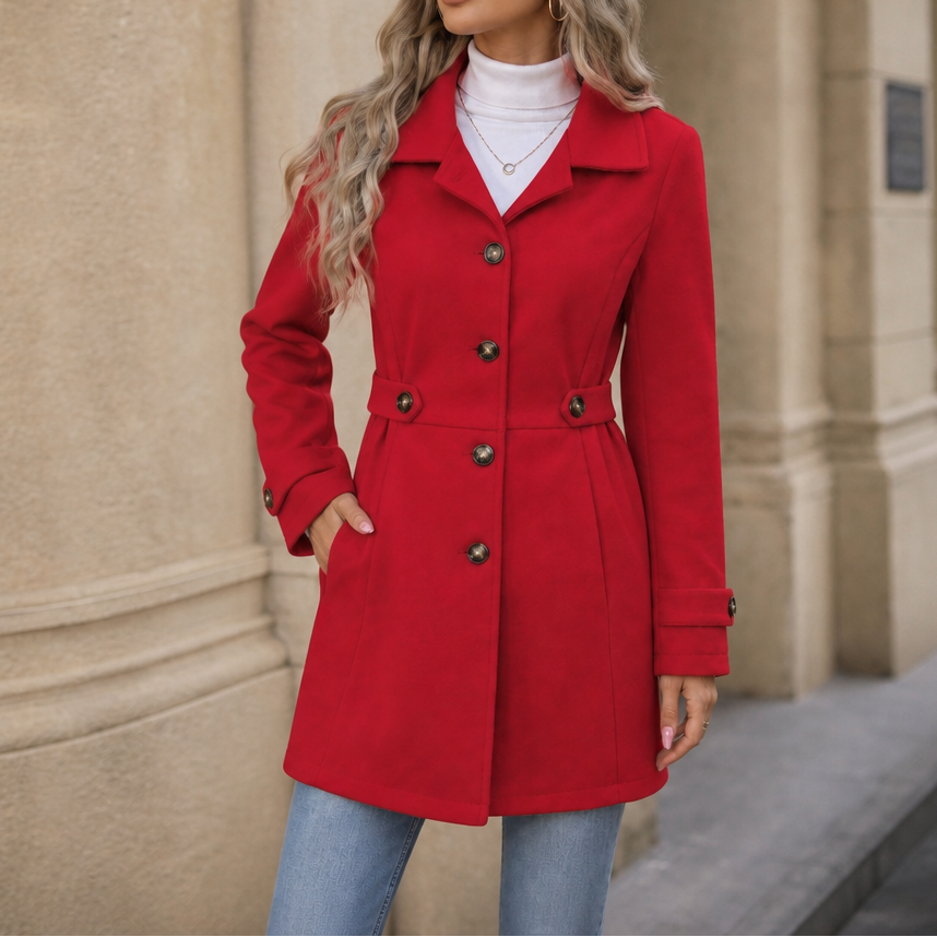 Vestalle Belted Trench Coat - Women's Tailored Lined Coat