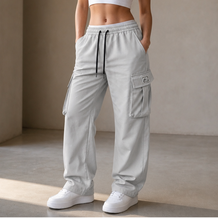 Easeway Cargo Pants - Women's Relaxed Straight Leg Cargo