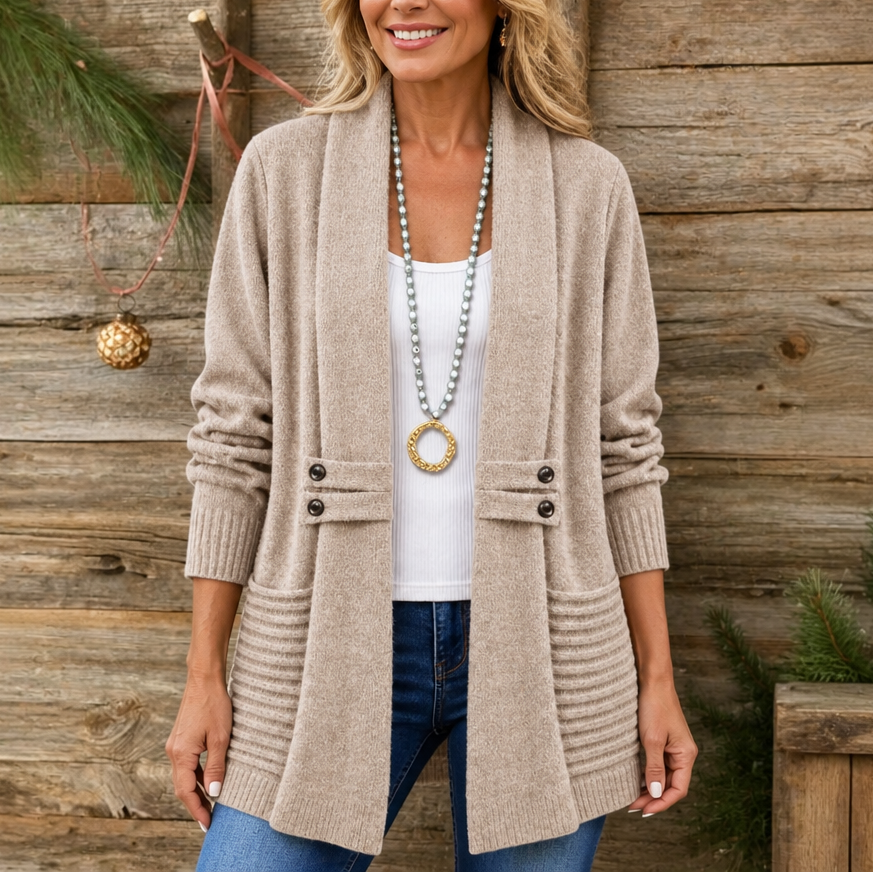 Everdrape Shawl Collar Cardigan - Wool-Blend Women's Knit