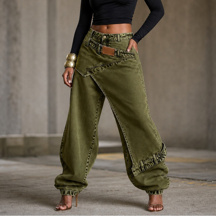 Wearlyn Wrap Waist Jeans - Women's Wide Leg Jeans