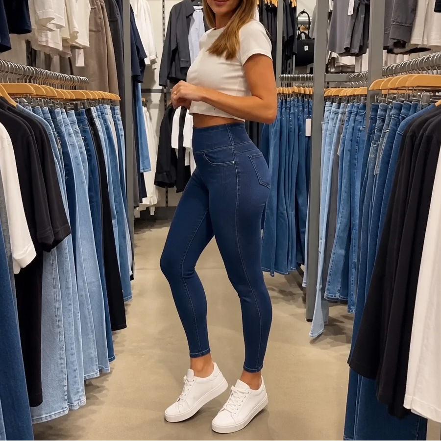 Wearbella Jeggings - High Waist Denim Look Women's Leggings