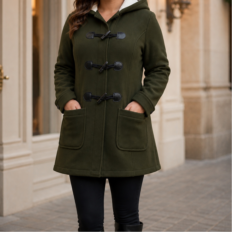 Coatelle Hooded Toggle Coat - Women's Mid-Length Coat