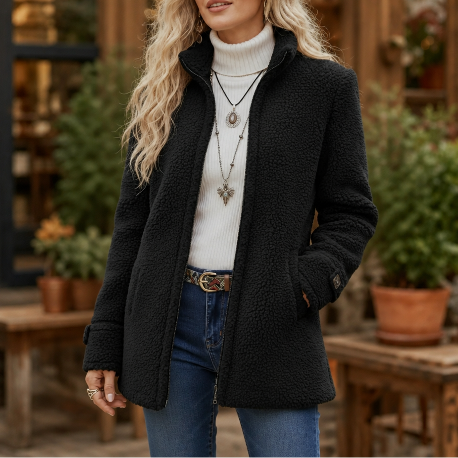 Wrapfield Stand Collar Zip Jacket - Women's Fleece Jacket
