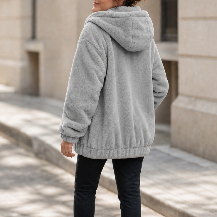 Cozyline Plush-Lined Gilet - Hooded Women's Pocket Vest
