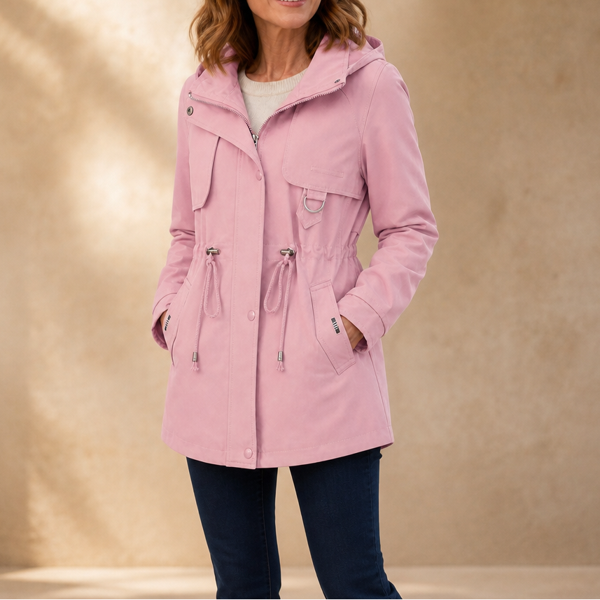 Midluna Mid-Length Parka - Women's Adjustable Waist Coat