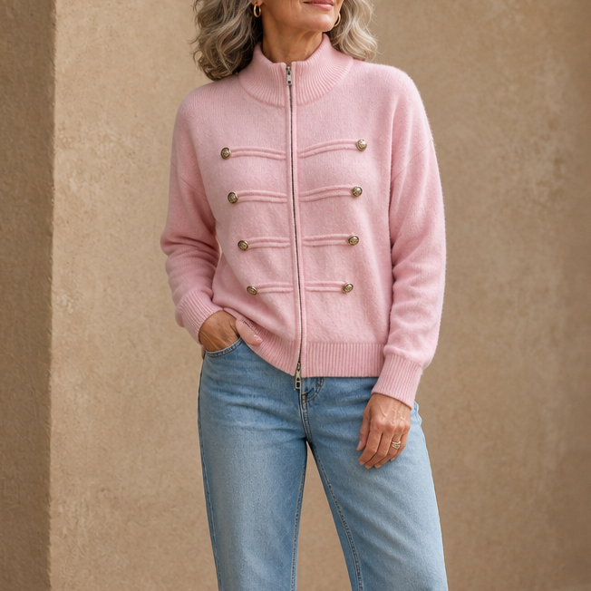 Zipelle Two-Way Zip Cardigan - Women's Sweater Jacket