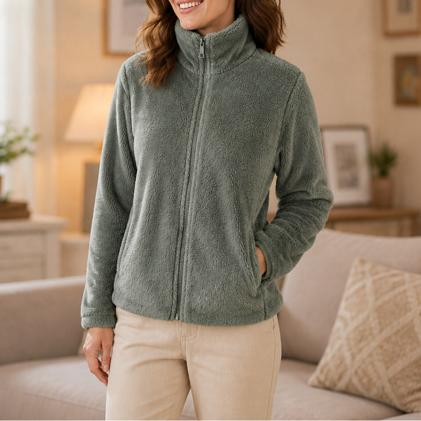Velora Fleece Jacket - Women's Stand Collar Zip Fleece