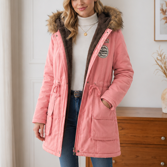 Velora Fur-Hooded Parka - Women's Lined Winter Coat