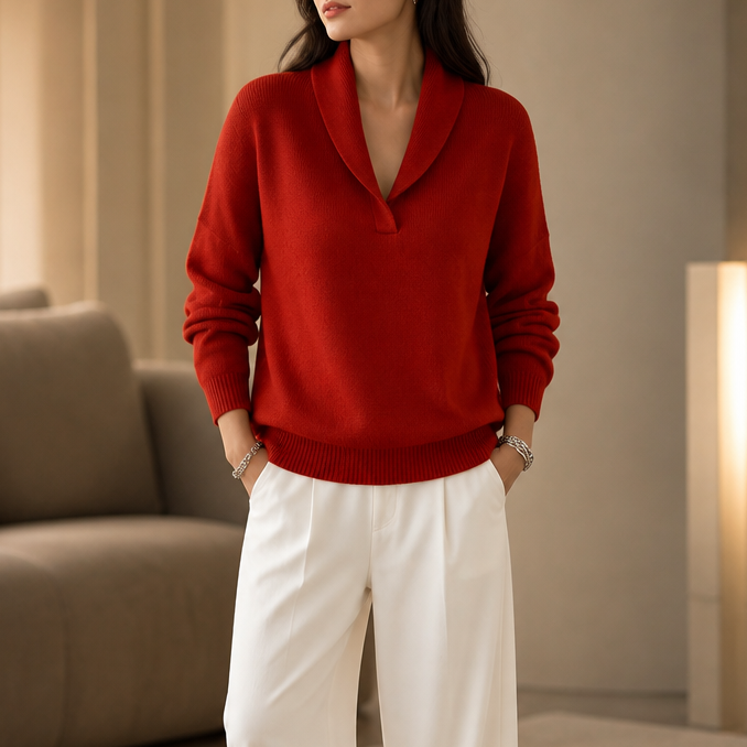 Wrapstead Shawl Collar Sweater - Women's Knit Jumper