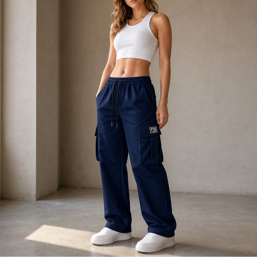 Easeway Cargo Pants - Women's Relaxed Straight Leg Cargo