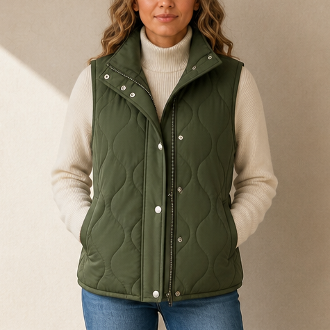 Wavelyn Quilted Vest - Women's Cropped Padded Gilet
