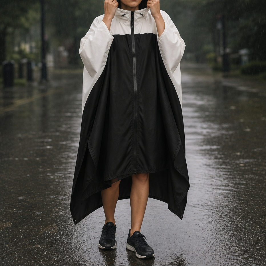Zipdri Packable Rain Poncho - Women's Full-Zip Hooded