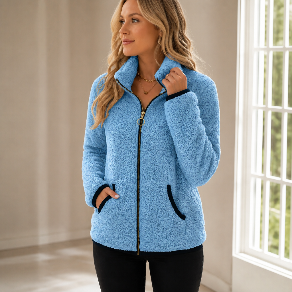Cozyline Fleece Zip Jacket - Double-Layer Women's Jacket