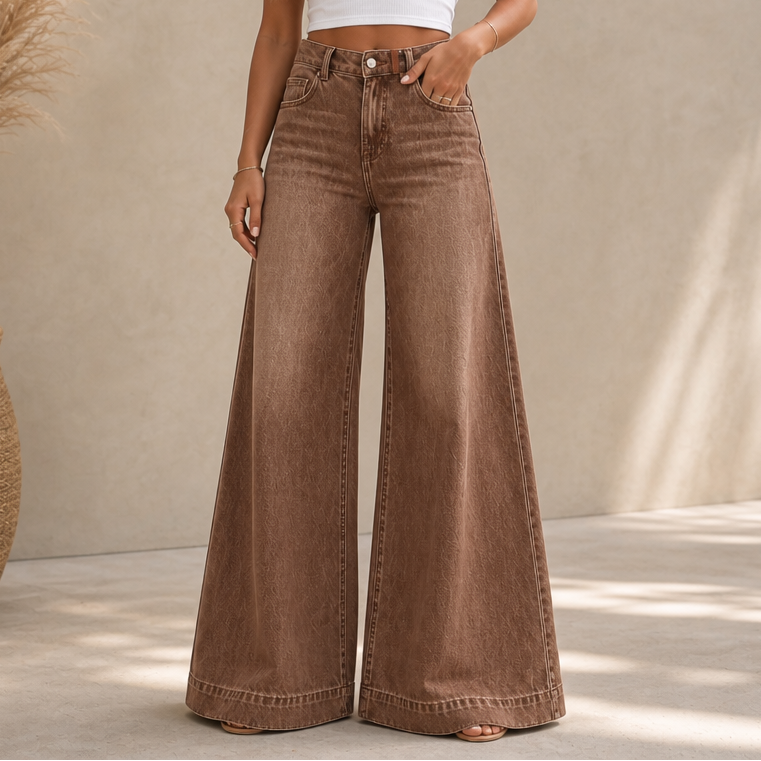 Elongue Wide Leg Jeans - High Rise Extra Wide Women's Jeans