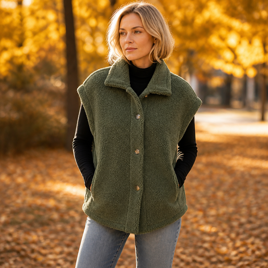 Hearth & Hush Sherpa Gilet - Fleece-Look Women's Vest