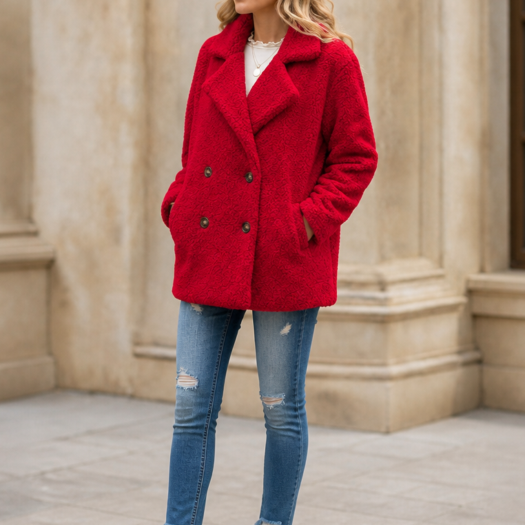 Cozelle Sherpa Teddy Jacket - Women's Fleece Winter Jacket