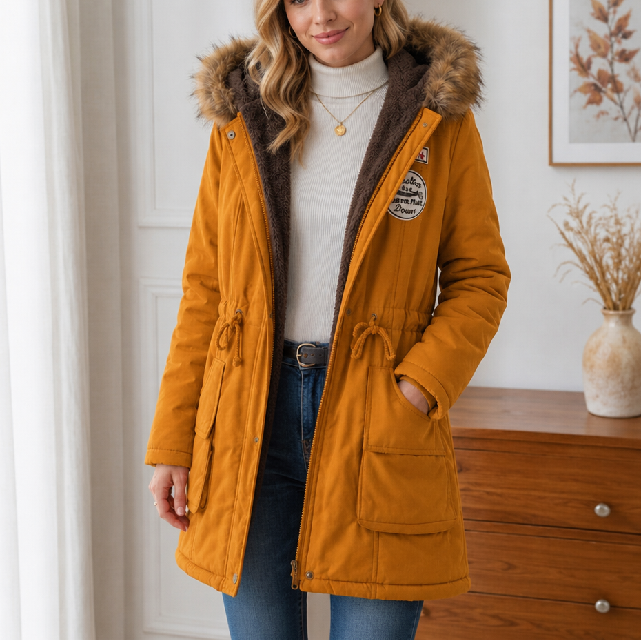 Velora Fur-Hooded Parka - Women's Lined Winter Coat