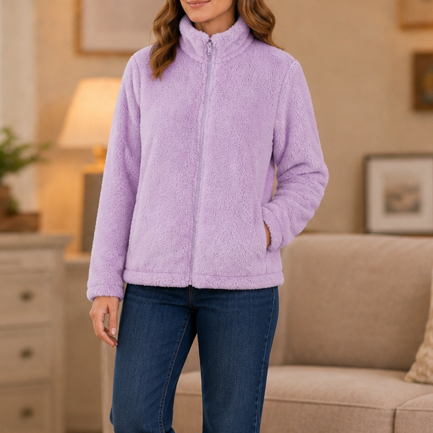 Velora Fleece Jacket - Women's Stand Collar Zip Fleece