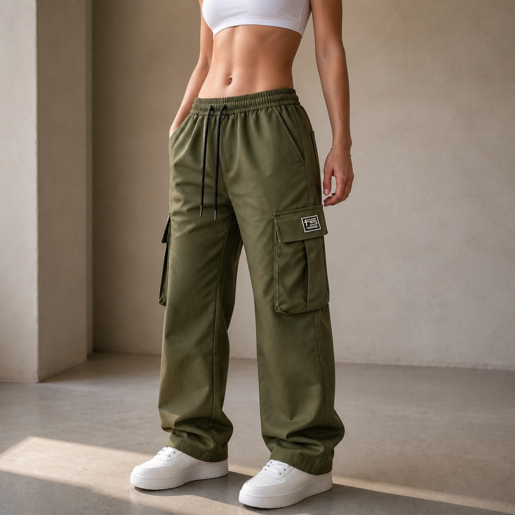 Easeway Cargo Pants - Women's Relaxed Straight Leg Cargo
