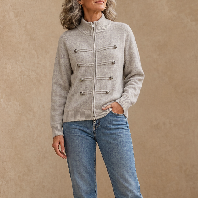 Zipelle Two-Way Zip Cardigan - Women's Sweater Jacket
