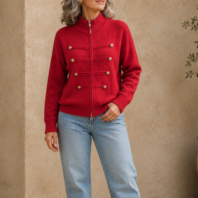 Zipelle Two-Way Zip Cardigan - Women's Sweater Jacket