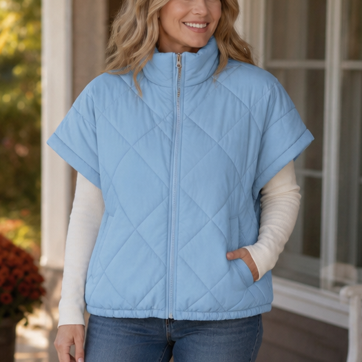 Quilta Diamond-Quilted Gilet - Relaxed Fit Women's Vest