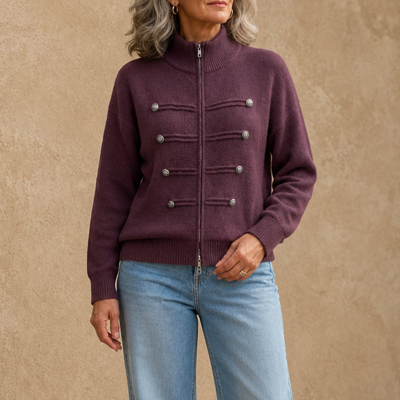 Zipelle Two-Way Zip Cardigan - Women's Sweater Jacket