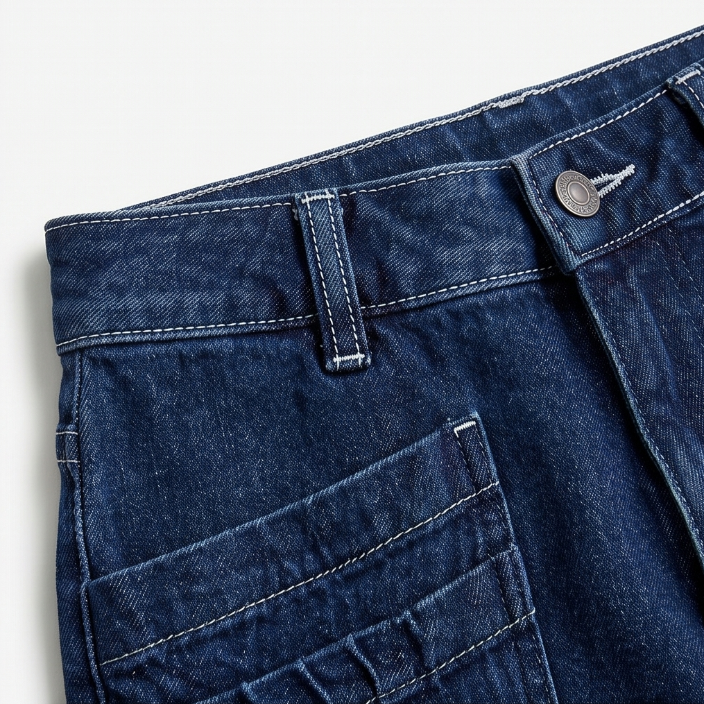 Vellora Patch Pocket Jeans - Women's Wide Leg Jeans