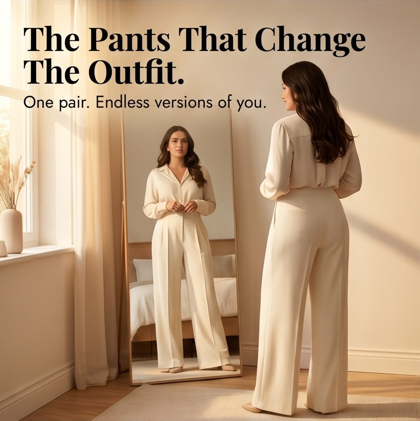 Velora Pleated Trousers - Women's Tailored Wide Leg