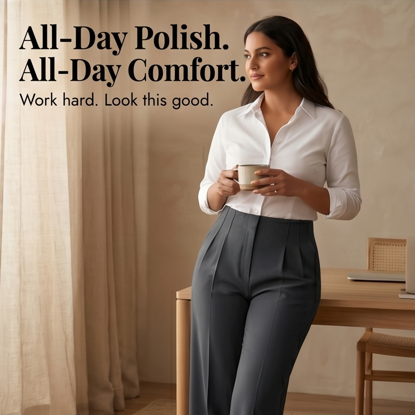 Velora Pleated Trousers - Women's Tailored Wide Leg