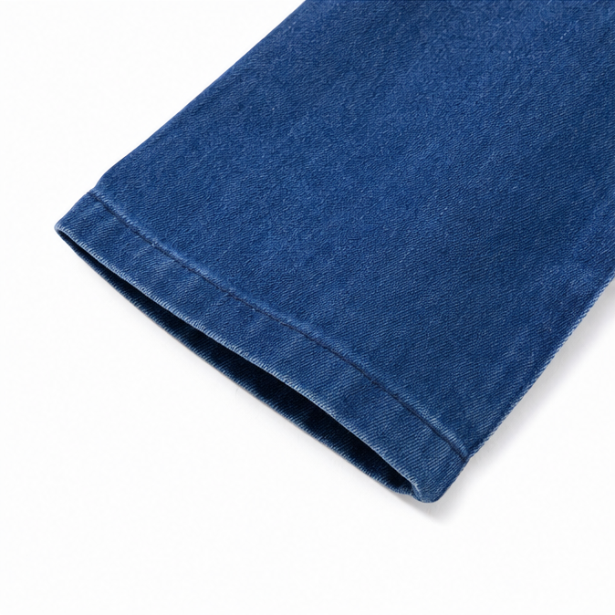 Verelle Collarless Denim Jacket - V-Neck Women's Jacket