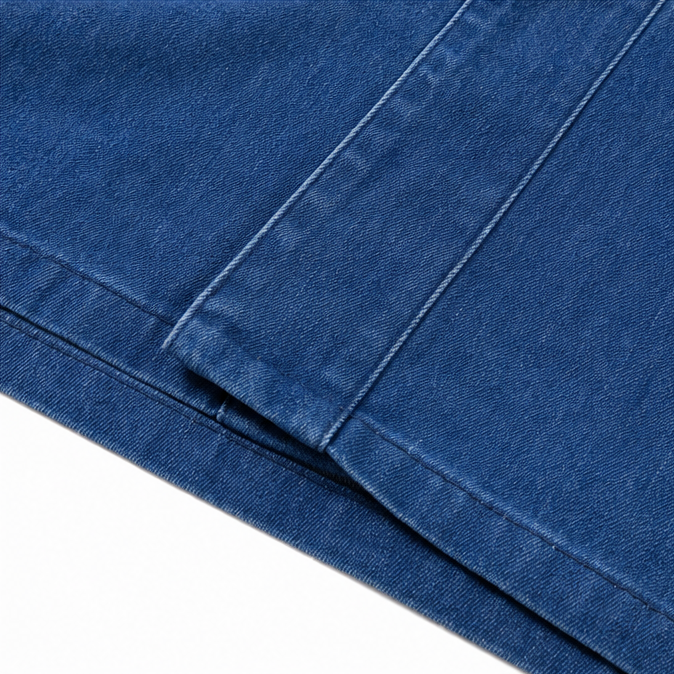 Verelle Collarless Denim Jacket - V-Neck Women's Jacket
