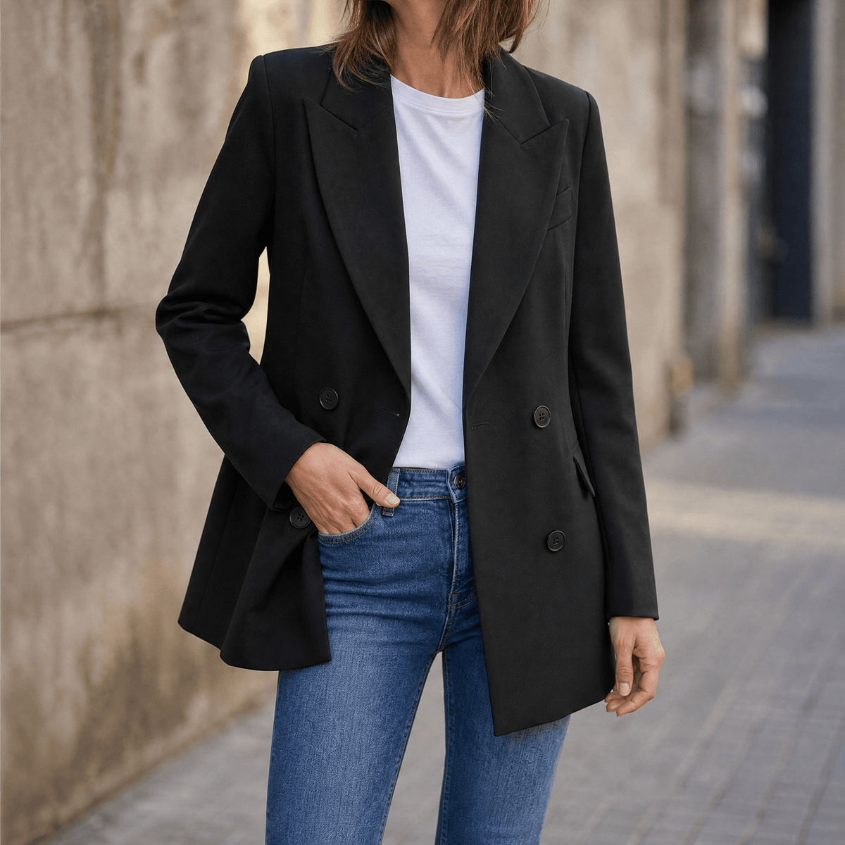 Vivara Double Breasted Blazer - Women's Everyday Blazer
