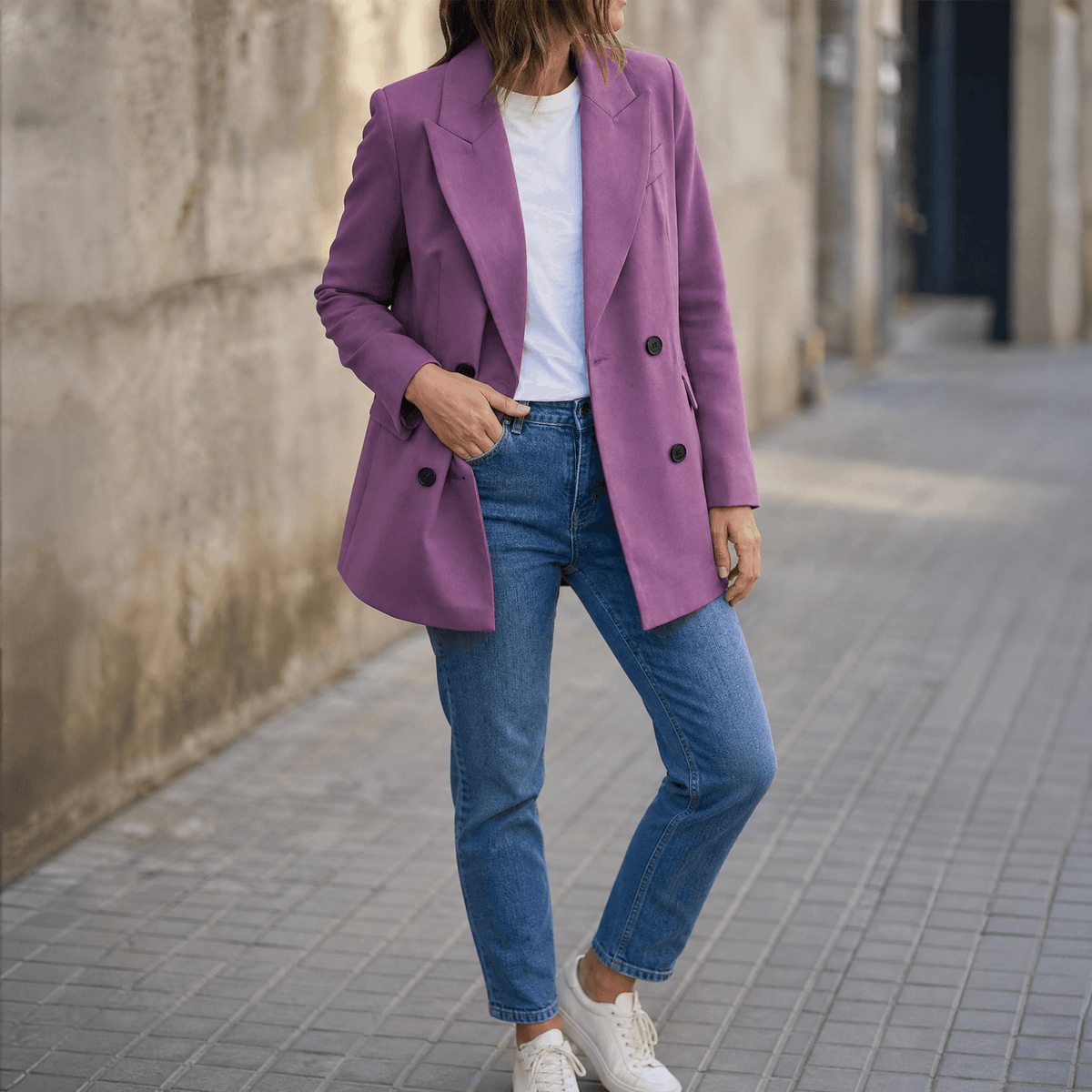 Vivara Double Breasted Blazer - Women's Everyday Blazer