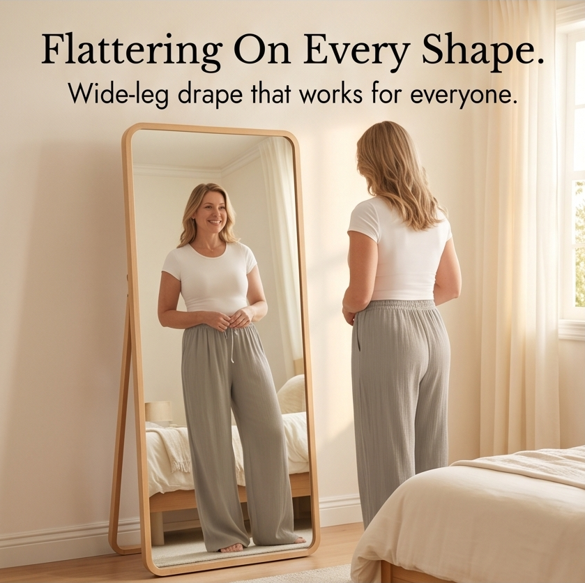 Waverly Crinkle Wide Leg Pants - Women's Trousers