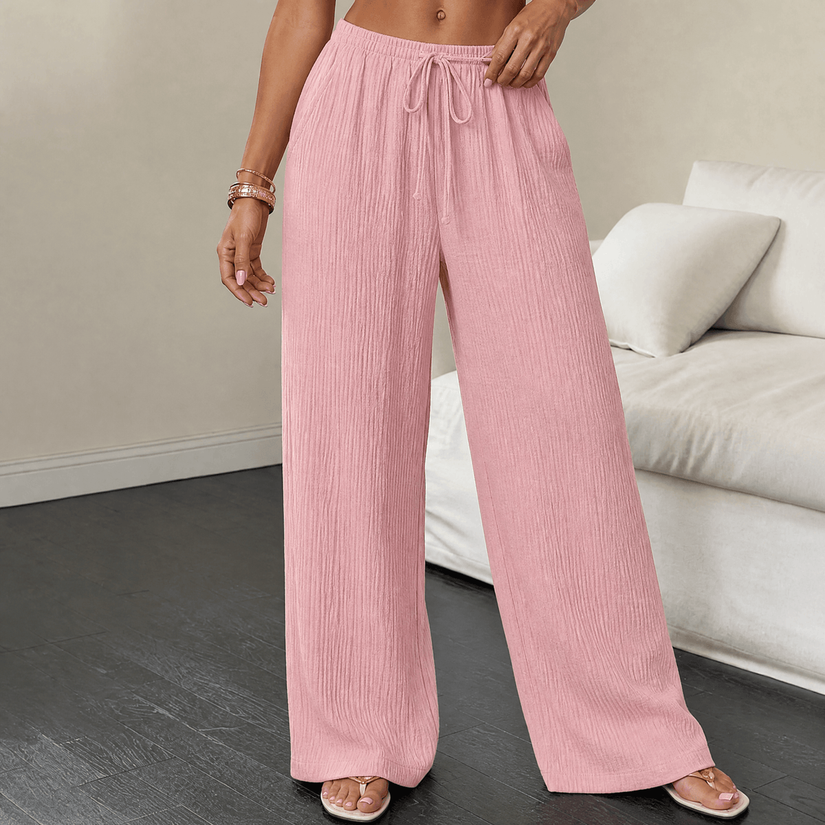 Waverly Crinkle Wide Leg Pants - Women's Trousers