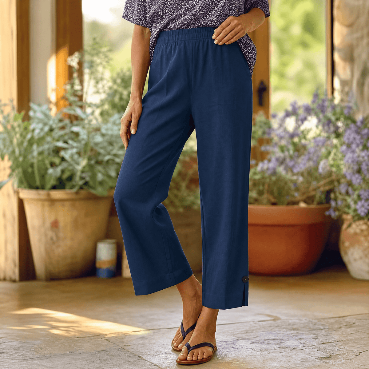 Womee Soft-Stretch Cropped Pants - Women's Trousers