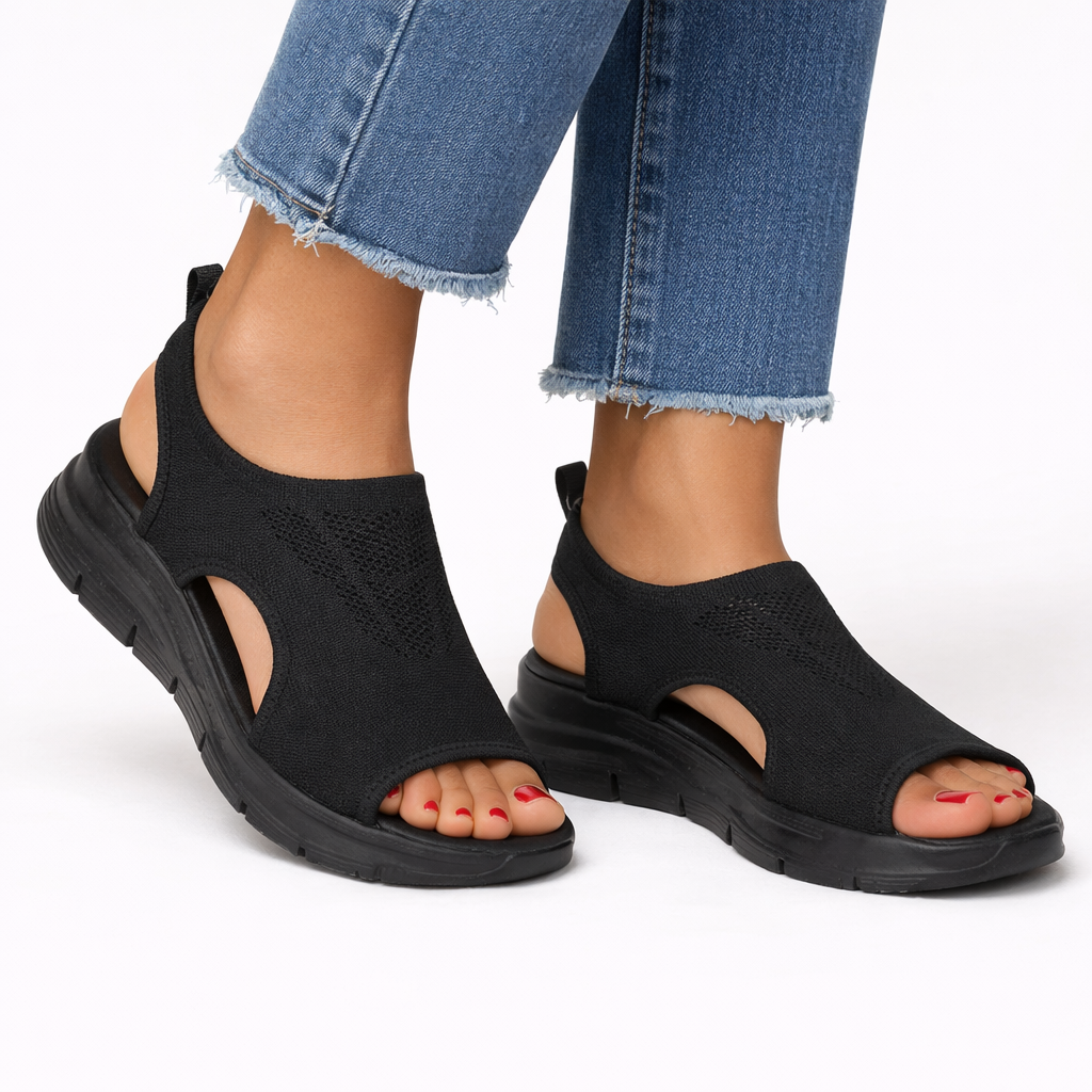 Orthopaedic Walking Shoes - Women's Knit Slip-On Shoes